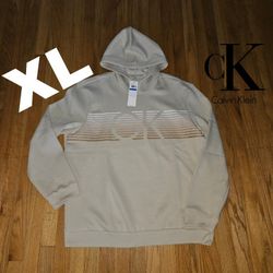Calvin Klein Ck Monogram Hoodie Men's Xl Msrp$90