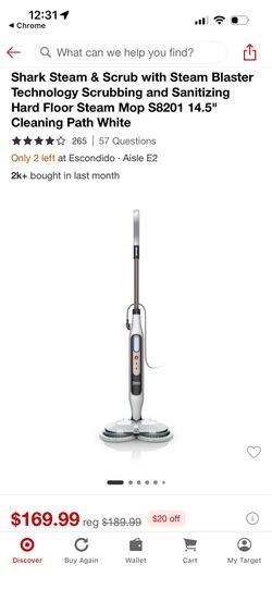 Shark all in one scrub and steam mop