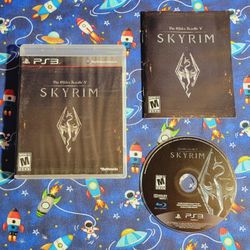 Elder Scrolls Skyrim Sony Playstation 3 PS3 Game Disc Case Manual & Artwork 