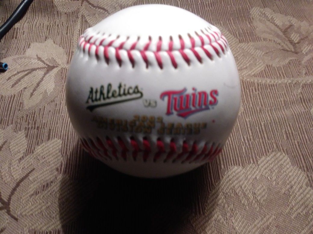 A's vs twins ball