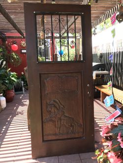 OLD HARDWOOD DOOR