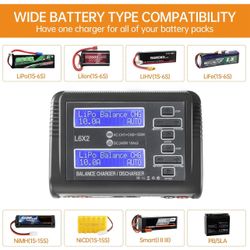 RC LiPo Battery Charger 240W 10A Dual Channel Fast Balance  L6x2 Smart Charger New