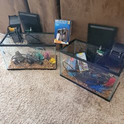 Two 10 Gallon Aquariums $100 For Both, Or $50 For One 