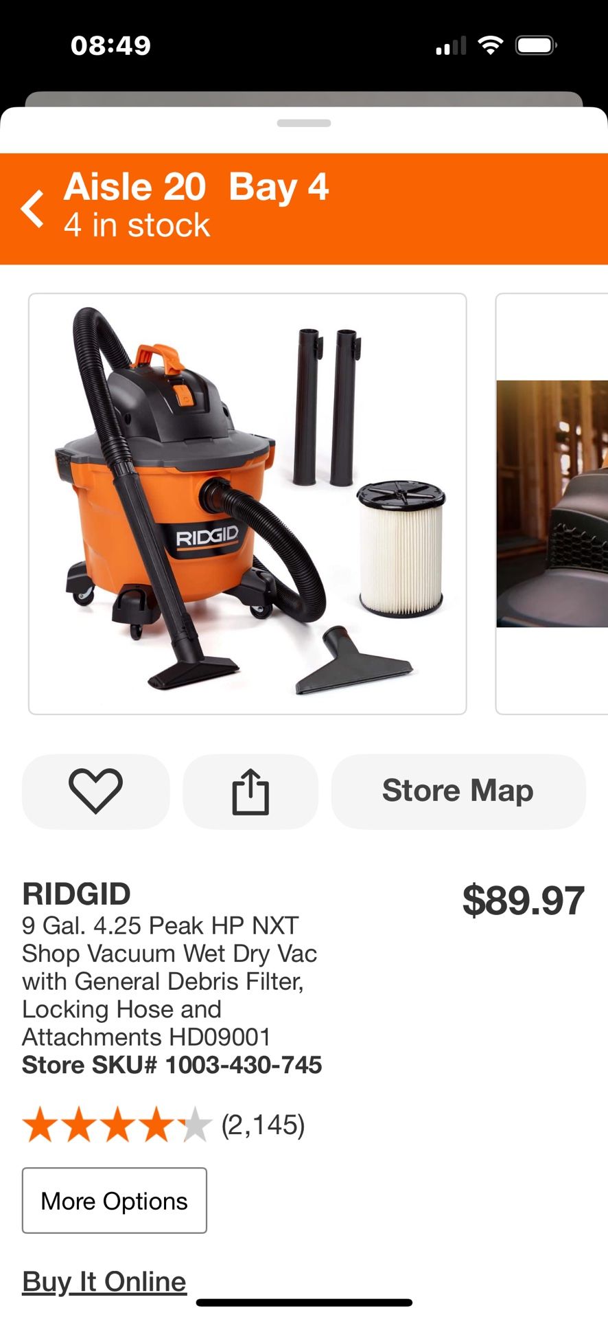 ridgid shop vac