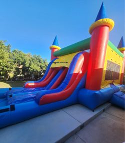 Jumper and water slide combo