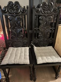 Set Of Four Chair Pads -grey