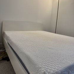 Full Size IKEA Bedframe And Mattress