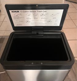 Kohler 13-gallon sensor trash can