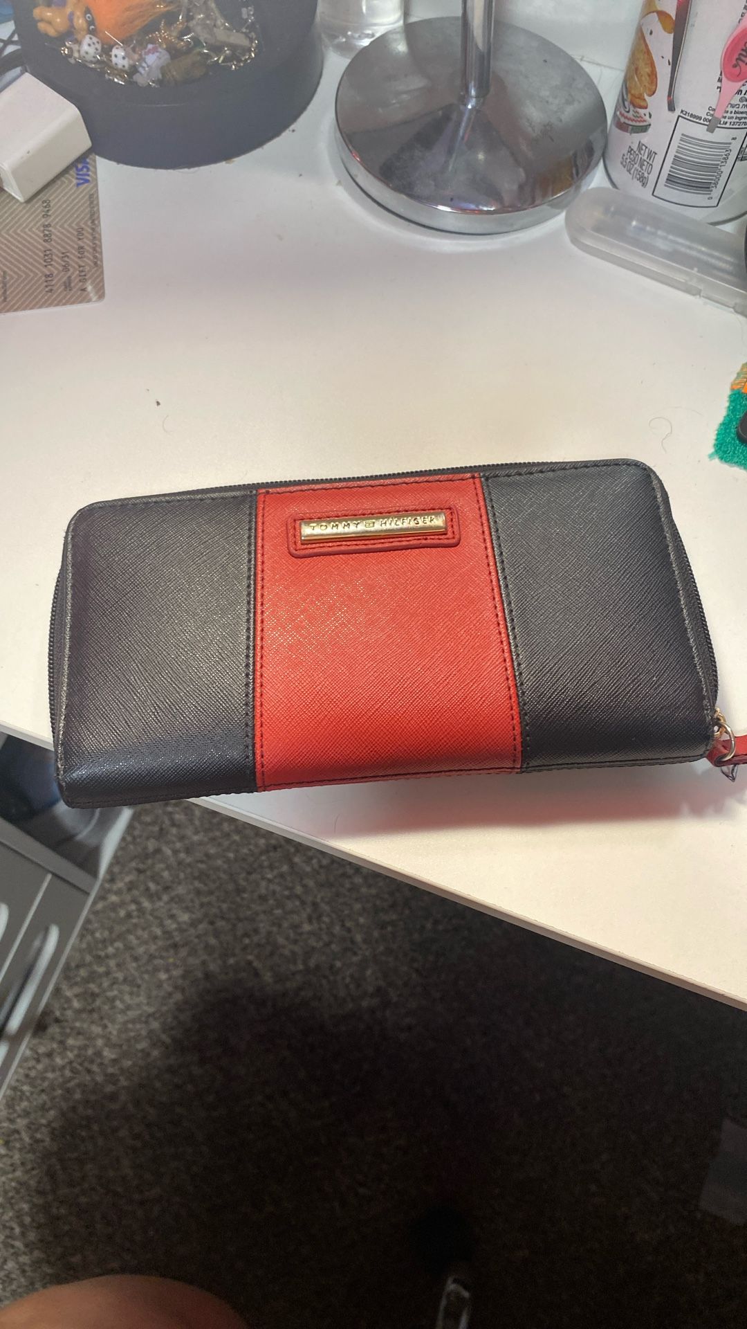 Black and Red Tommy Hilfiger Purse Wallet