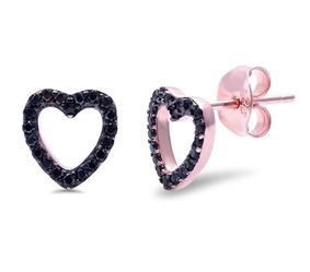 Rose Gold Plated Heart Earrings 💕