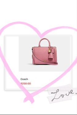 Coach Cherry blossom pink bag