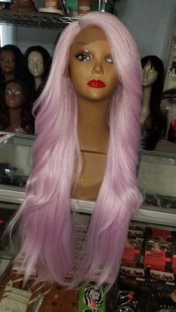 Prudence#Lilac, Synthetic Lace Front & Heat Safe Wig.