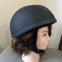 Badass DOT Motorcycle Half Helmet, Used, XL, Black Head Gear