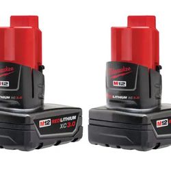 M12 12-Volt Lithium-Ion XC Extended Capacity 3.0 Ah Battery Pack (2-Pack)