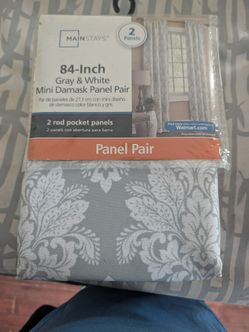 New in the original package. 84 inch curtains