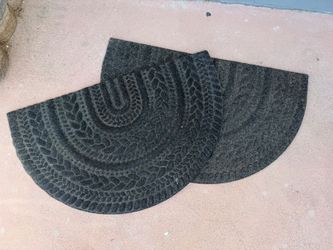 Half Round Door Mats Set of Two