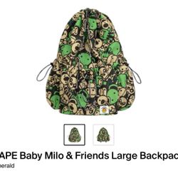 Bape Baby Milo & friend  Large Backpack 