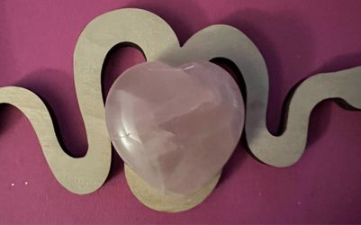Rose Quartz Heart Crystal