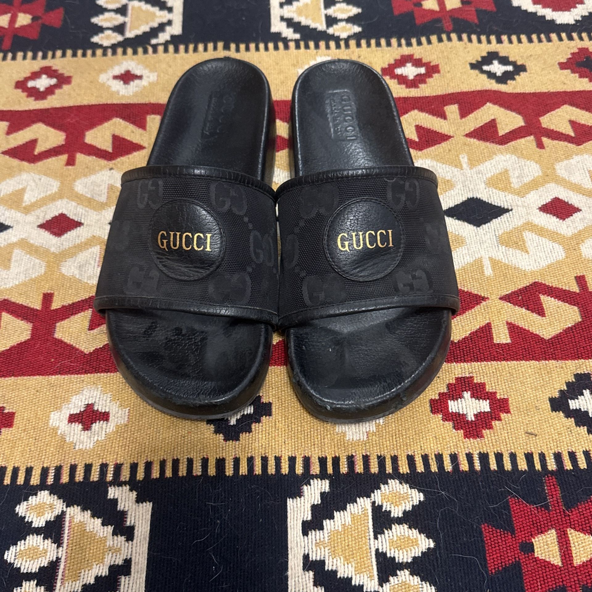 Leather Gucci Slides