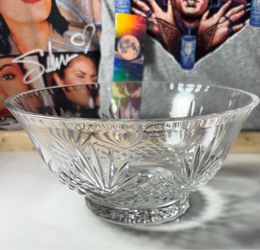 Wedgwood Footed 9in Crystal Bowl Lead Crystal - Yugoslavia