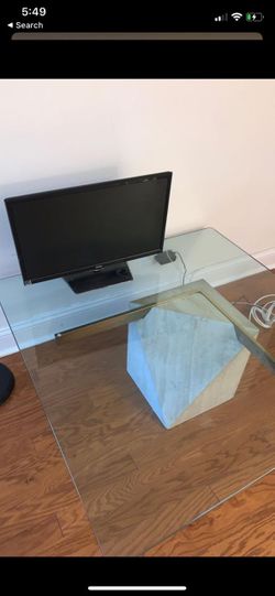 Modern glass table