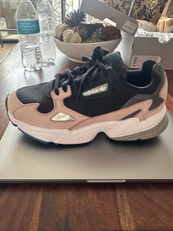 Black and pink adidas
