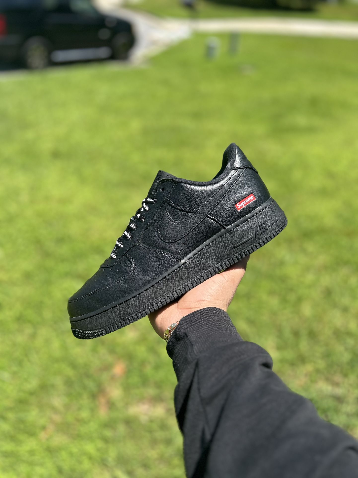 Supreme Nike Air Force One Low Black Sz 9.5
