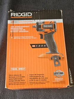 Ridgid 3/8 impact 18 Volt  new in box $105