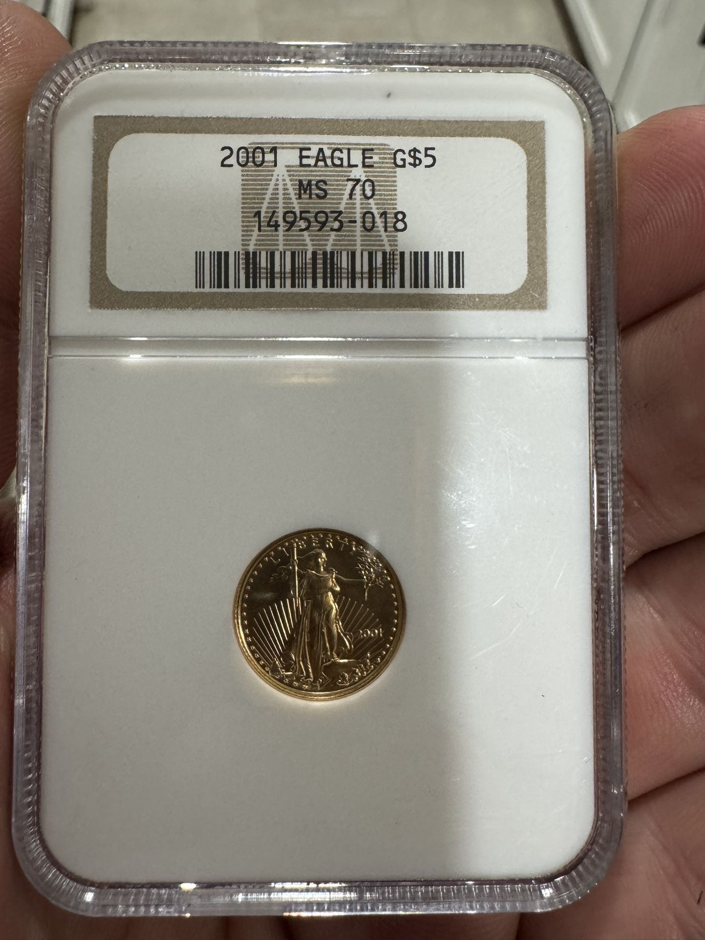 2005 Eagle Gold $5 MS70