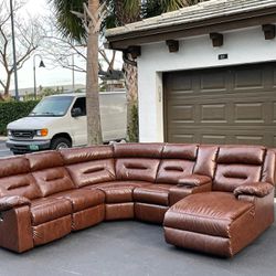 Sectional Couch/Sofa - Electric and Manual Recliner - Leather - Delivery Available 🚛