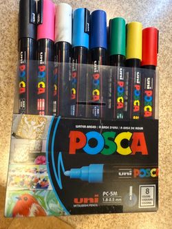 Uni POSCA PC-5M Paint Markers 8-Color Set