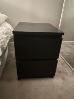 2 IKEA nightstand black color