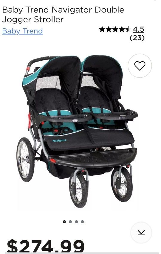 Baby Trend Navigator Double Jogger Stroller