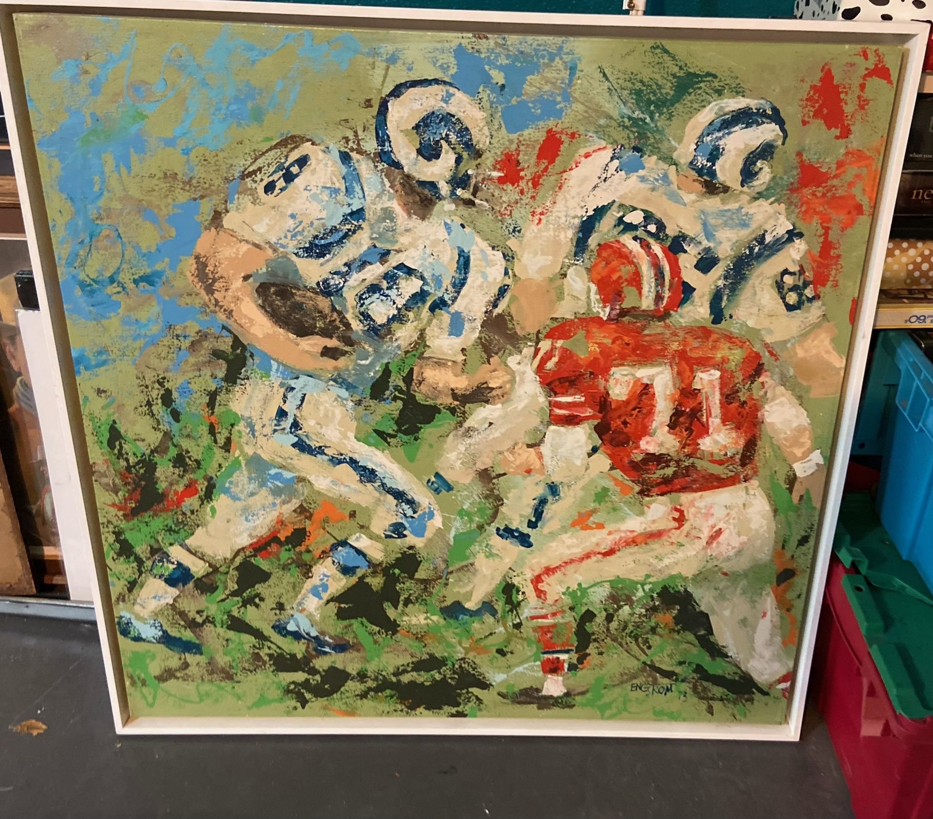 Los Angeles Rams On Canvas by Magnus Engstrom 1973