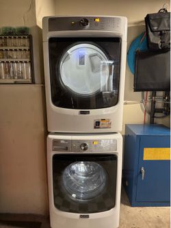 Maytag Front Loading Washer & Gas Dryer - Stackable - Work Great