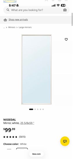 IKEA white mirror