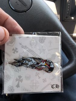 RARE Chrome Hearts Matty Boy  Records Flames Pin