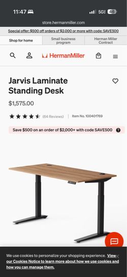 Jarvis sit stand desk 72x30