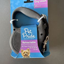 Pet Pride Small Retractable Dog Leash 13ft up to 25lb