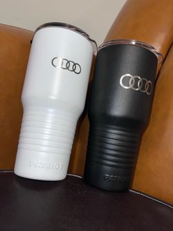 AUDI Patriot 20 oz insulated stainless-steel tumbler x2 /black & white