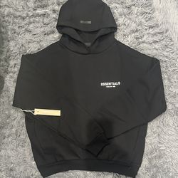 Black Essentials Hoodie