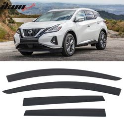 Fits 2015-2024 Nissan Murano Low Profile Style Tape-On Window Visors Rain Deflectors