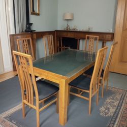 Dining Table Set - Hardwood 