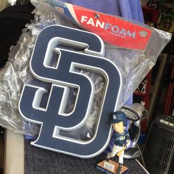 Collectible SD fan foam sign and bobble head