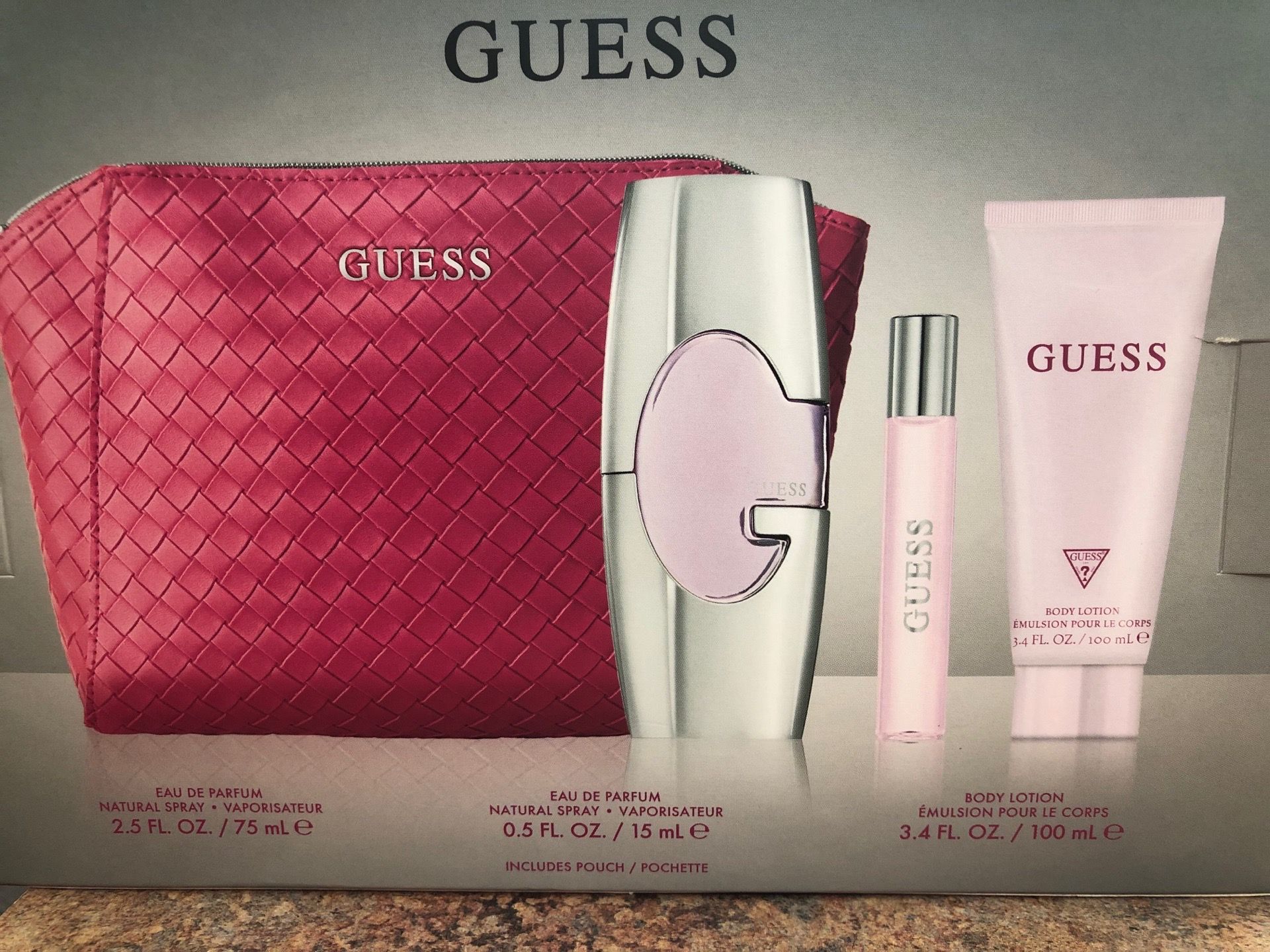 GUESS Eau the perfume, Set de regalo de 3 piezas