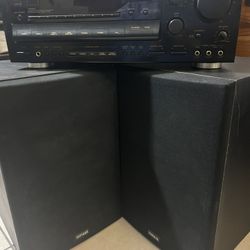 Surround Sound Receiver And Yamaha Speakers