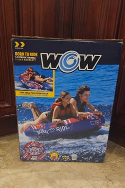 WOW SPORTS Born to Ride 2P Towable Tube