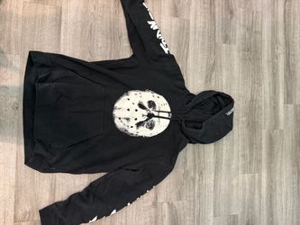 Vans Black Graphic Pullover Hoodie SIZE LARGE