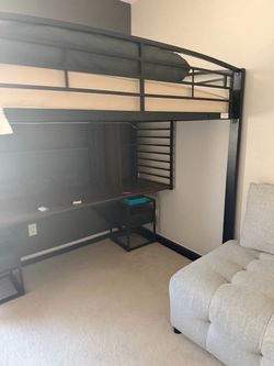 Bunk bed with desk