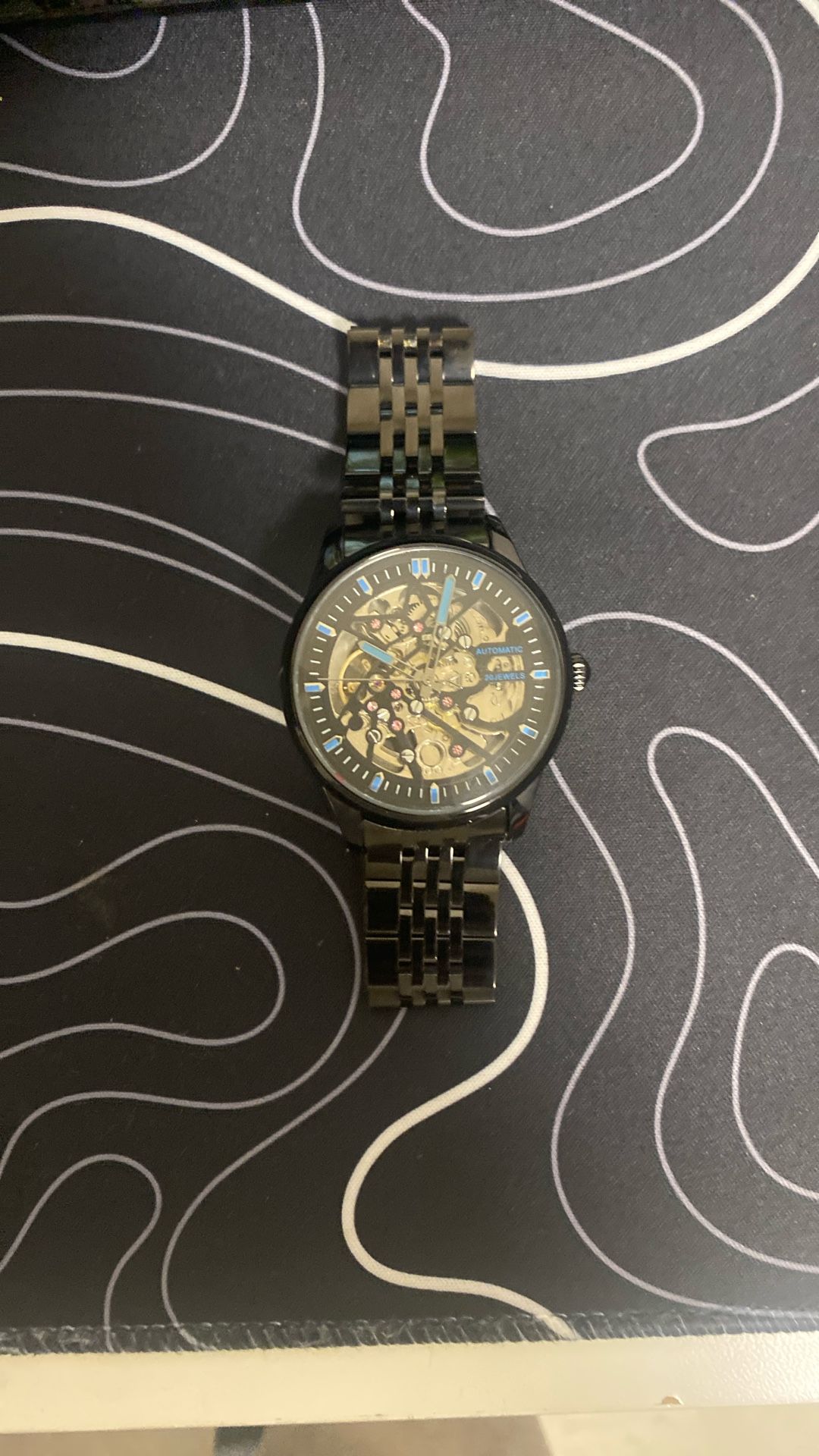 Stainless Steel Black Watch